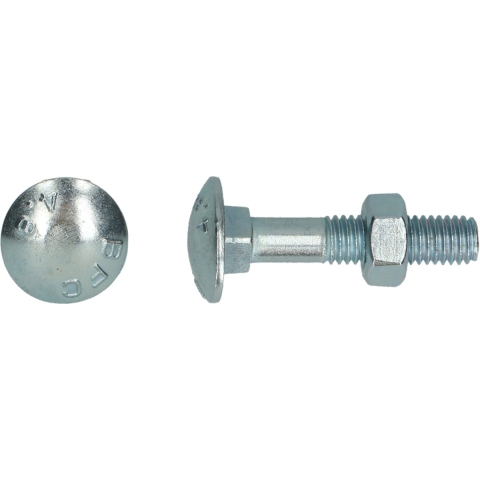 pgb-Europe PGB-FASTENERS | Houtbout 4.8 DIN 603/555 M 6x60 Zn | 200 st 603001006000603