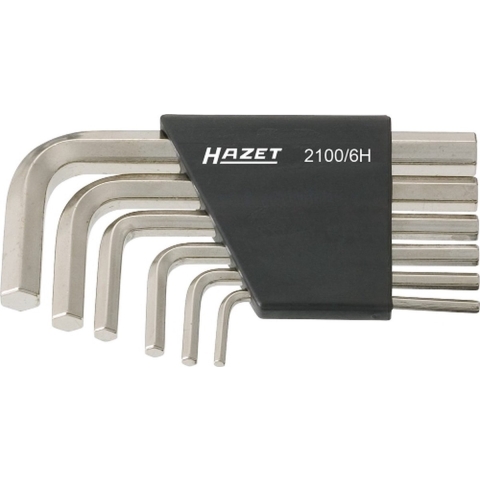HAZET Set met haakse schroevendraaiers 2100/6H · Binnen-zeskant-profiel · 6-delig · 3 · 4 · 5 · 6 · 8 · 10