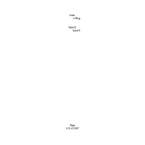 boek.-'n Blog, deel II, band 5 (Paperback)