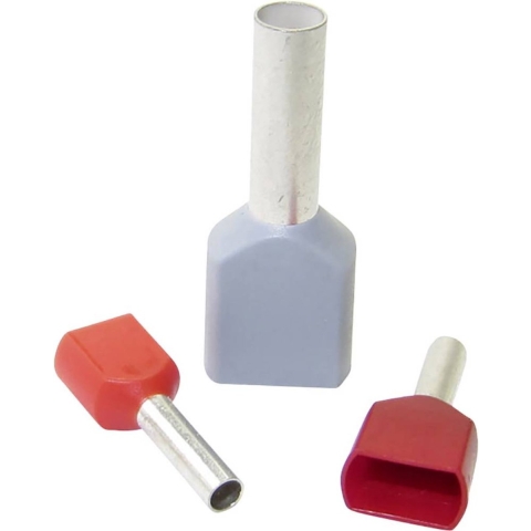 WKK 6246 Dubbele adereindhulzen 10 mm² Deels geïsoleerd Rood 100 stuk(s)