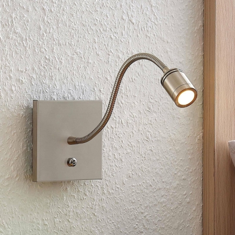 Lindby - Legera LED Wandlamp Nickel