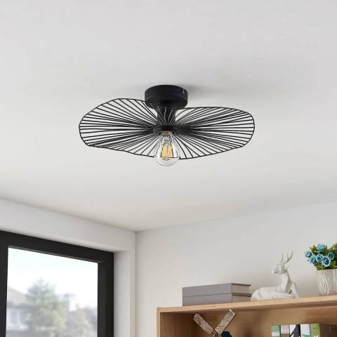 Lindby - Ruota Plafondlamp Matt Black