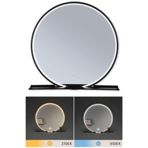 Paulmann - Miro LED Illuminated Spiegel TW IP44 Amb. Mirror/Mat Zwart