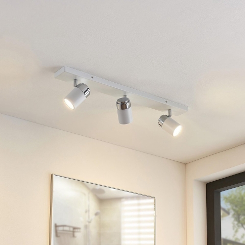 Lindby - Kardo 3 Wandlamp White/Chrome