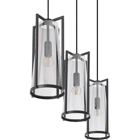 Lucande - Rufina 3 Hanglamp Smoke