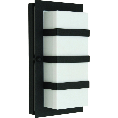 Norlys - Boden Buiten Wandlamp Opaal/Zwart