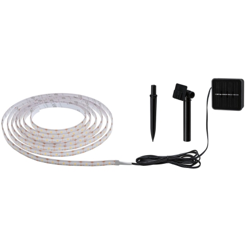 Paulmann 78896 Solar LED Stripe 3m warmweiß LED-strip basisset 0.3 W Zwart