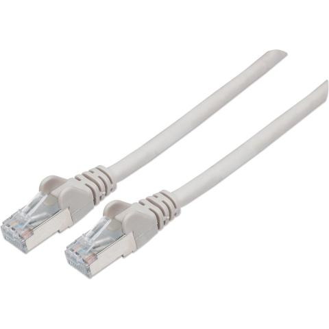 Intellinet 733298 RJ45 Netwerkkabel, patchkabel CAT 6 S/FTP 15.00 m Grijs Vergulde steekcontacten 1 stuk(s)