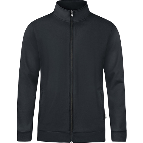 JAKO C9830 Sweaterjas Doubletex - Antraciet - L