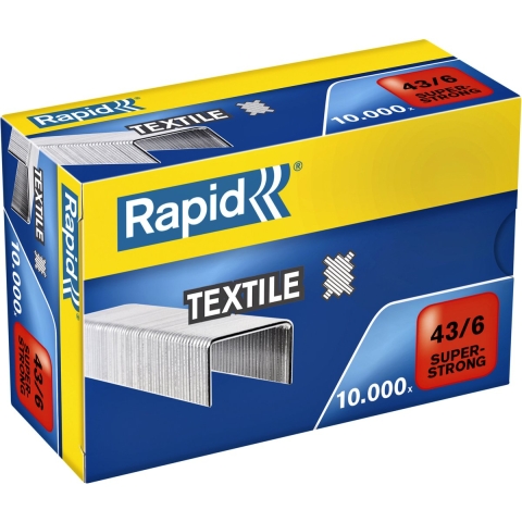 Rapid Nieten | 43/6 mm | Textiel Super Strong | 10.000 Stuks - 24872200
