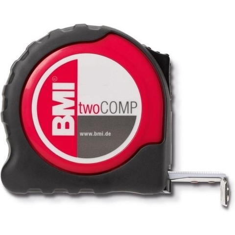 BMI Rolbandmaat | lengte 5 m | breedte 19 mm | EG II ABS met magneet SB | 1 stuk - 472541021M 472541021M