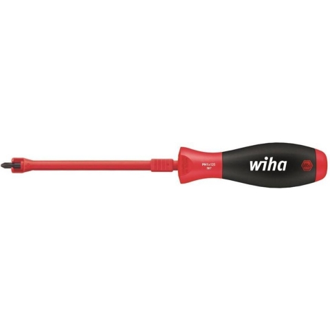 Wiha Schroevendraaier | maat PH 1 | klinglengte 125 mm | meercomponentengreep | met klemhuls | 1 stuk - 32404 32404