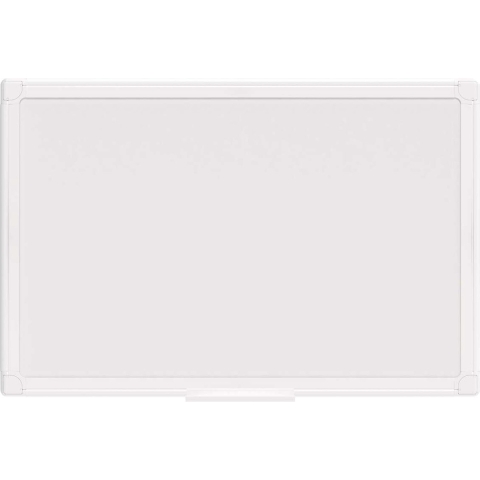 Maul Whiteboard MAULprimo (b x h) 45 cm x 30 cm Wit Kunststof coating Horizontaal- of verticaalformaat, Incl. opbergbakje
