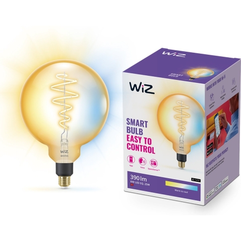 WiZ - Lichtbron Smart TW Amb. 6W 390lm 2000-5000K Globe Giant Gold E27