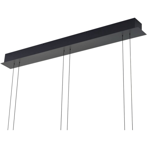 Lucande - Dain 3 LED Hanglamp Rook Grijs