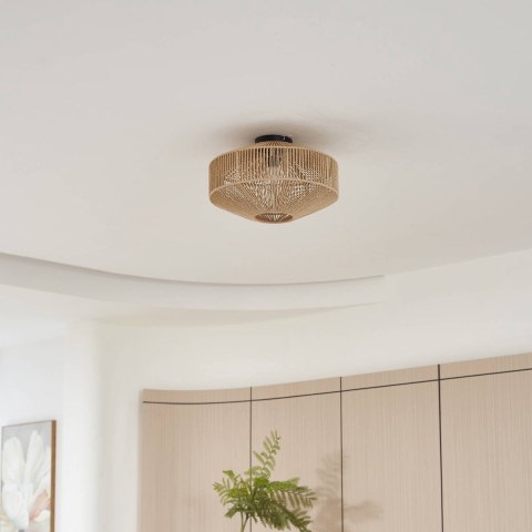 Lindby - Sorino Plafondlamp Ø40 Hout