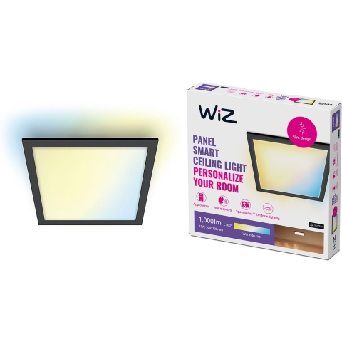 WiZ - Panel  Plafondlamp Square 12W Black