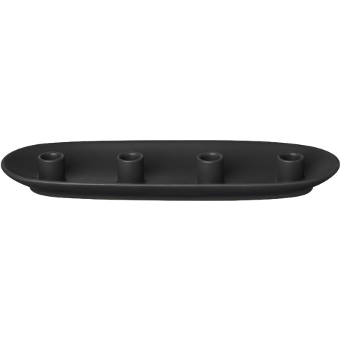 Blomus - Vela Kaarshouder Oval Zwart
