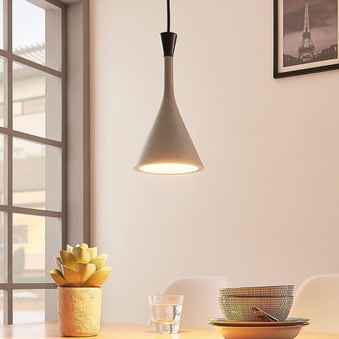 Lindby - Flynn Hanglamp Ø16 Concrete