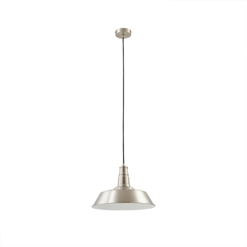 Lindby - Laylan Hanglamp Ø36 Nickel/Wit
