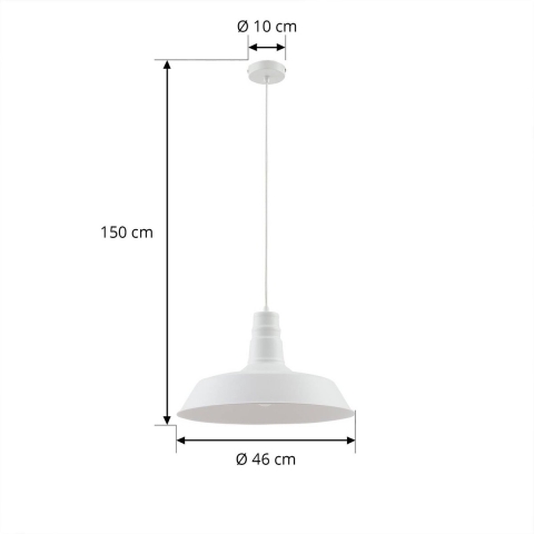 Lindby - Laylan Hanglamp Ø46 Wit