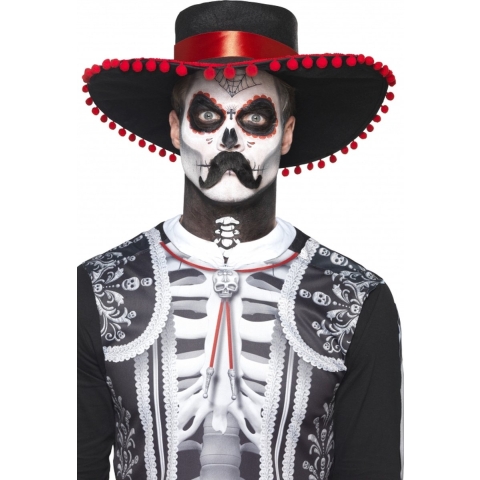 Day of the Dead Halloween schmink set El Senor - volwassenen - complete set -