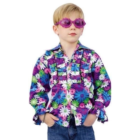 Disco blouse voor kinderen 140 -