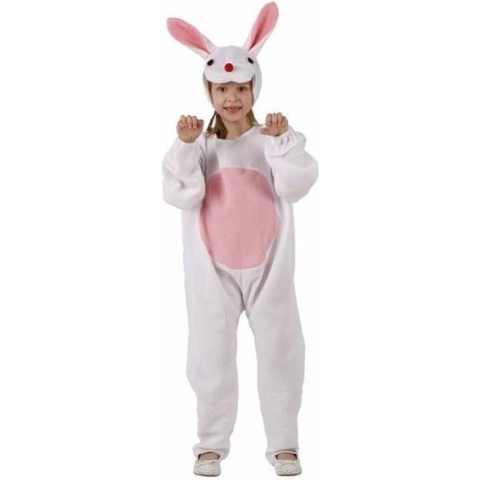 Dierenpak konijn/haas verkleed kostuum voor kinderen 116 (5-6 jaar) -