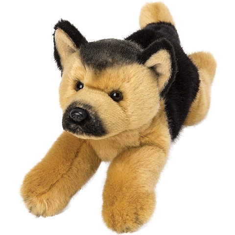 Suki Gifts pluche knuffel Duitse herders hond - 30 cm - Speelgoed knuffelbeesten - Honden soorten -