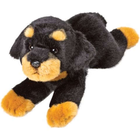 Pluche knuffel dieren Rottweiler hond - 30 cm - Speelgoed knuffelbeesten - Honden soorten -
