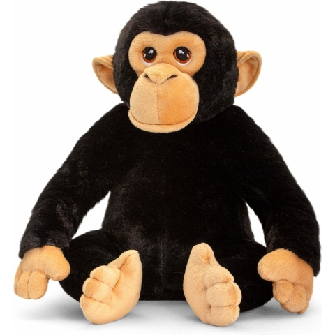 Knuffeldier Chimpansee aap - zachte pluche stof - premium knuffels - 30 cm -