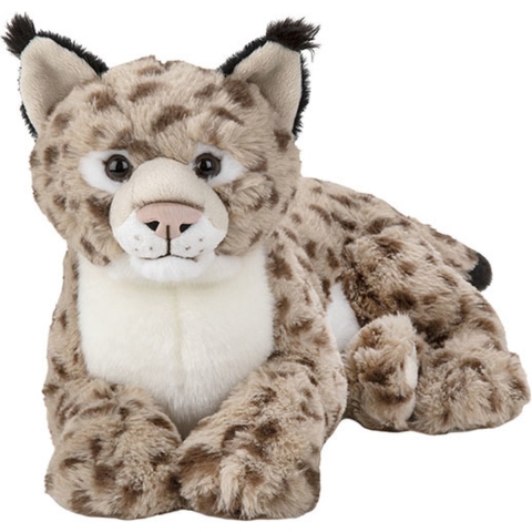 Nature Planet pluche Lynx - knuffeldier - 39 cm - wilde dieren knuffel -