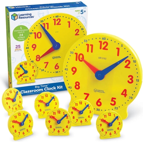 Learning Resources Big Time Klaslokaal Klok Kit