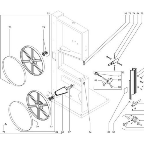 Metabo 344260420 Aandrijfriem | Lintzaag BAS 250 - 344260420