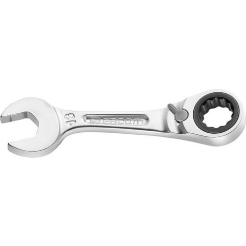 Facom Korte Anti-Slip Steekringratelsleutel 13Mm - 467BS.13 - 467BS.13