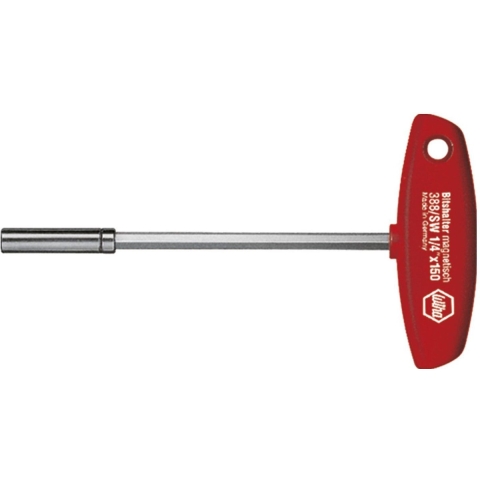 Wiha 38814 Schroevendraaier met T-greep en bithouder magnetisch 1/4" 150 mm - 01481