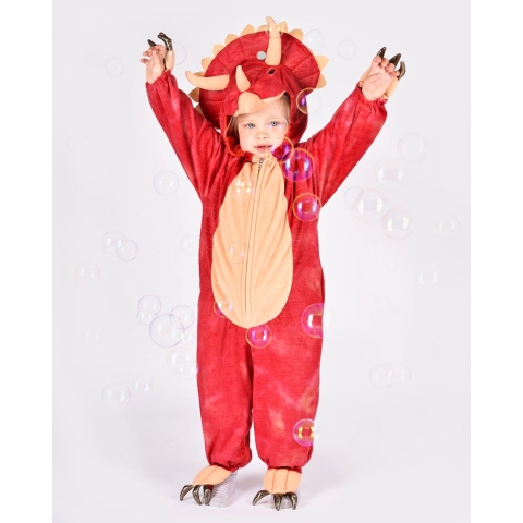 Den Goda Fen Kostuum - Triceratops - Dinosaur Trui - Den Goda Fen - 4-5 jaar (104-110) - Kostuum