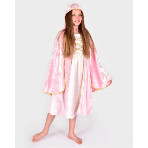 Den Goda Fen Kostuum - Prinsessenmantel - Roze - Den Goda Fen - 4-7 jaar (104-122) - Kostuum