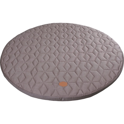 Filibabba Speelmat - Ø 90 cm - Soft Schuld - Donkergrijs - Filibabba - OneSize - Deken
