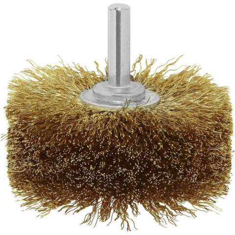 Bosch Accessories 2609256541 Houtstructuurborstel voor boormachines - geribbelde draad, vermessingd, 80 mm 1 stuk(s)