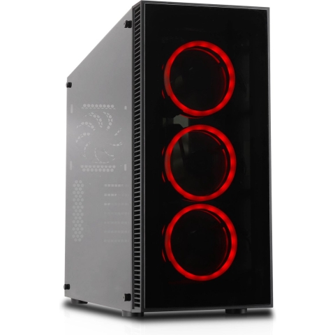 Cooltek CT VIER Midi-tower PC-behuizing Zwart