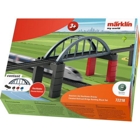 Märklin World 72218 H0 modulaire set verhoogde spoorbrug