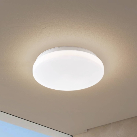 Lindby - Kirkola LED Buiten Plafondlamp Ø34 4000K Wit