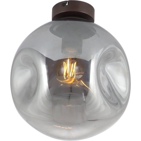 Lindby - Valentina Plafondlamp Smoked Grey/Coffee
