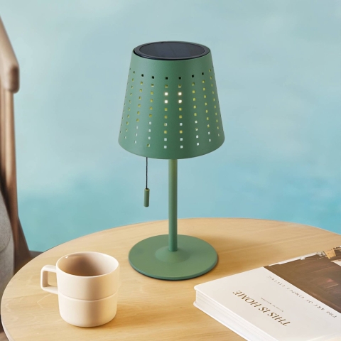 Lindby - Hilario Portable Solar Cell Tafellamp Sage Groen
