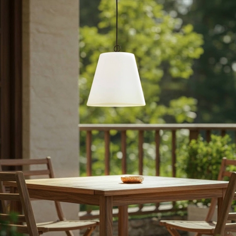 Lindby - Alaida Buiten Hanglamp Wit