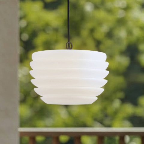 Lindby - Arona Buiten Hanglamp Wit