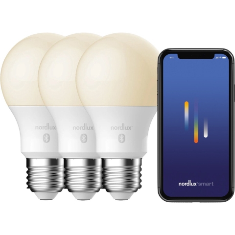 Nordlux - Lichtbron Smart 7W (20-900lm) 2200-6500K Dim. White 3-pack E27