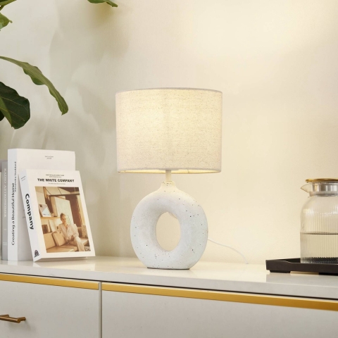 Lindby - Kody Taffellamp Beige