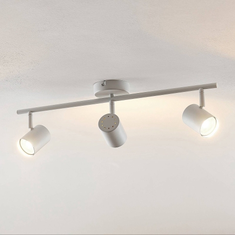 Lindby - Jorell 3 Plafondlamp Mat Wit
